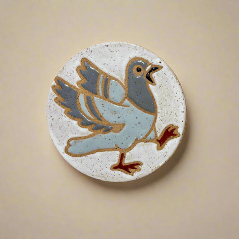 Ceramic Pigeon Coaster