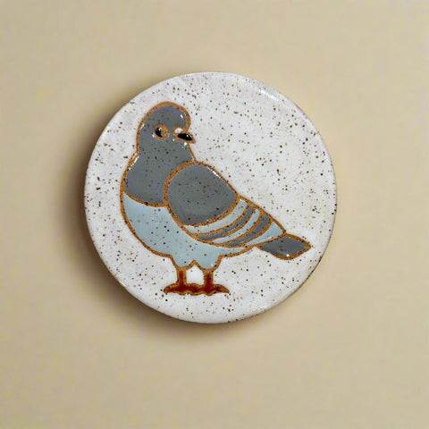 Ceramic Pigeon Coaster