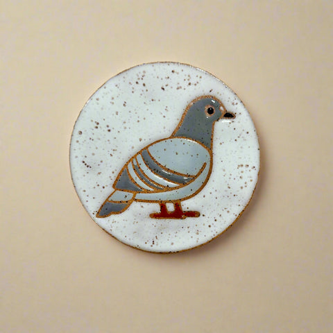 Ceramic Pigeon Coaster