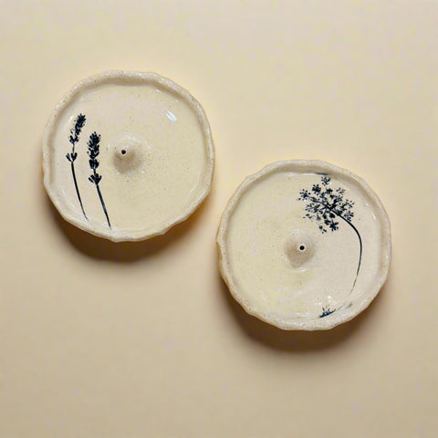 Floral Imprint Incense Holder