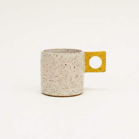 Geometric Espresso Cup, Yellow