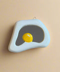 Fried egg-shaped mirror