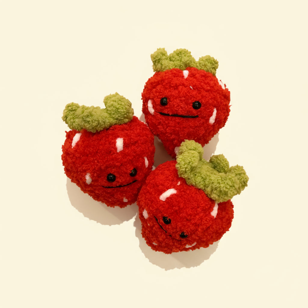 Mini Strawberry Plushie - The WonderMart