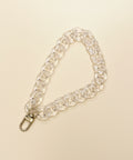 Clear chain wristlet for Julie Mollo clutches 
