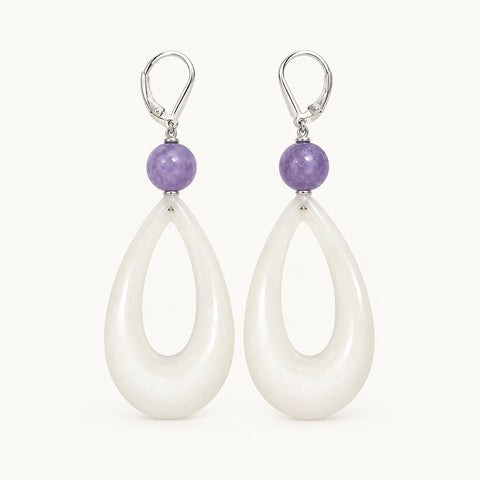 Tear Drop Lucite Earrings
