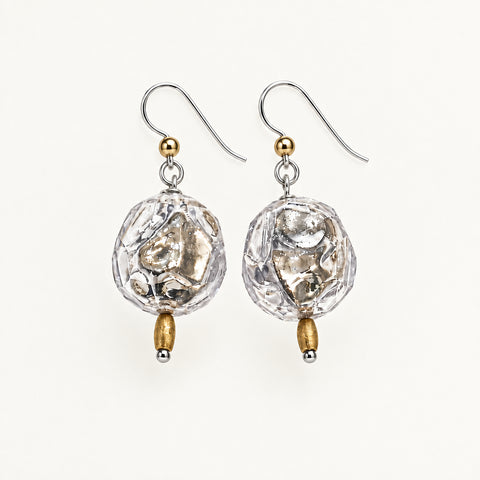 Crinkle Lucite Earrings