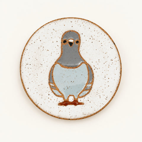 Ceramic Pigeon Coaster