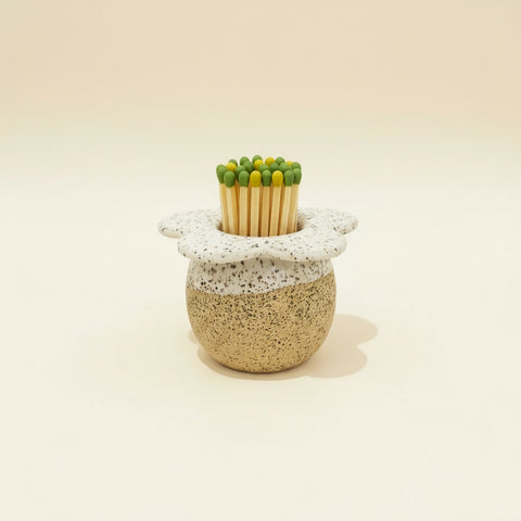 Matchstick holder with matches