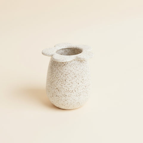 Ceramic flower-shaped vase