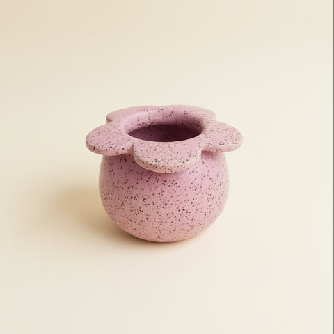 lavender flower-shaped vase