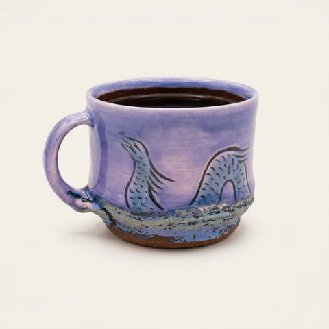 Sea Monster Mug, Purple