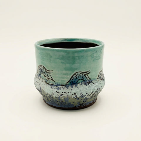 Sea Monster Mug, Turquoise