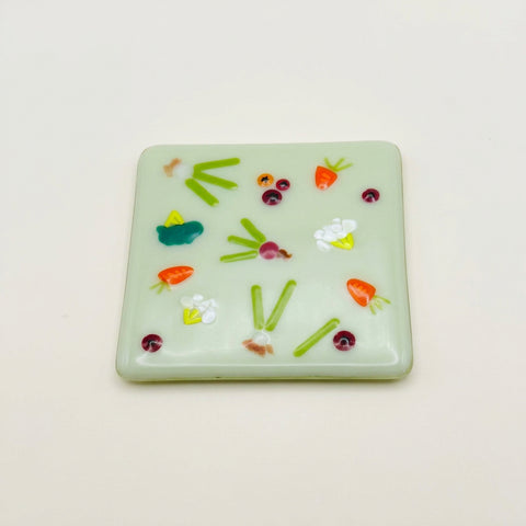 Veggie Medley Glass Coaster