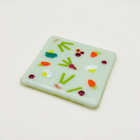 Veggie Medley Glass Coaster