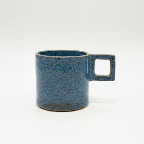 Blue ceramic mug