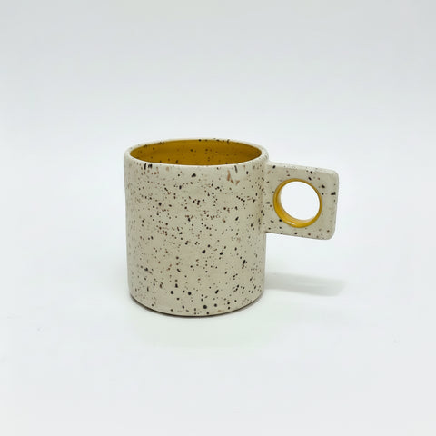 Geometric Espresso Cup, Yellow