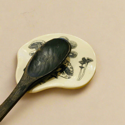 Wild Mushroom Spoon Rest No. 3