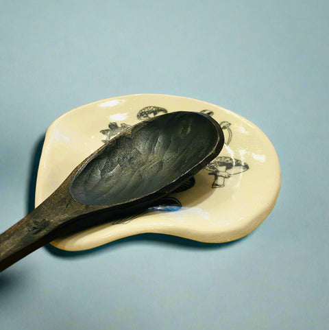 Wild Mushroom Spoon Rest No. 2
