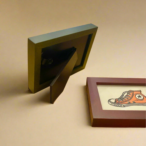 Framed Mini Block Print, High Top Sneaker