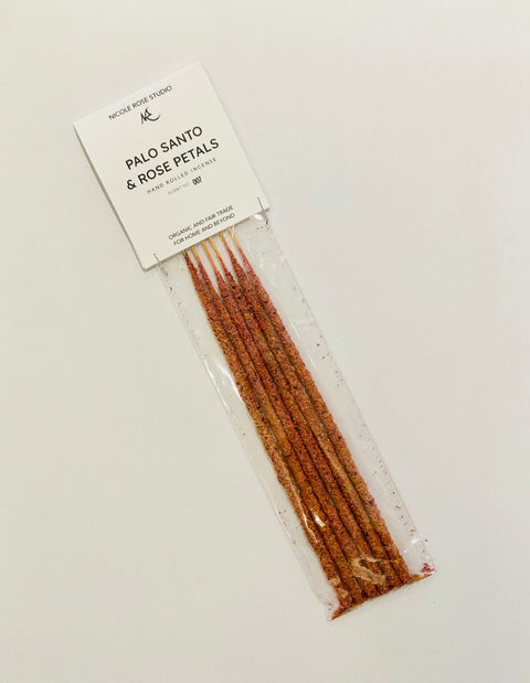 Palo Santo Rose Hand Rolled Incense