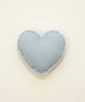 Light blue heart-shaped catnip toy