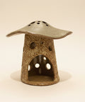 Ceramic mushroom-shaped luminary