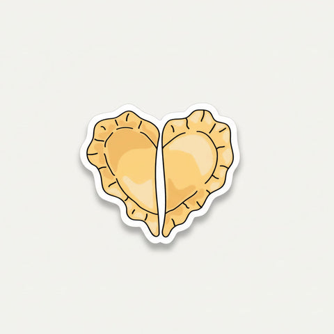 Heart-shaped pierogi sticker 