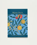 Menu No 6 with floral design