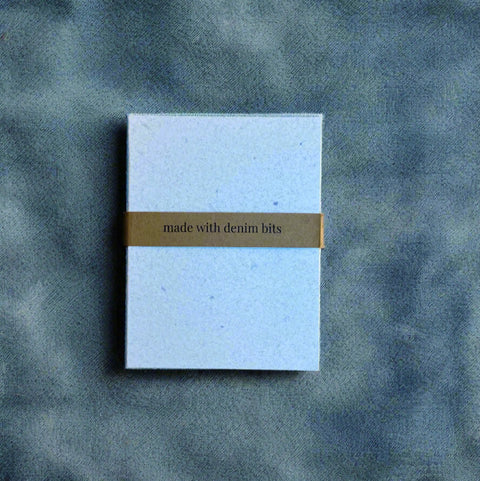 Mini Recycled Denim Confetti Notebook