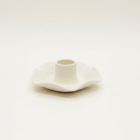 Ruffle Taper Candle Holder