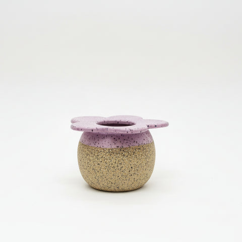 Pink flower-shaped match holder 
