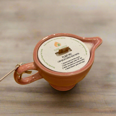 Fiesta Ware Creamer Candle, Pink