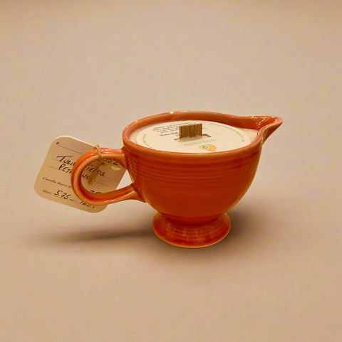 Fiesta Ware Creamer Candle, Orange