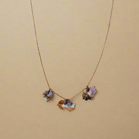 Triptique En Bronze Necklace