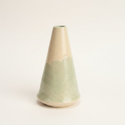 Scalloped Bud Vase