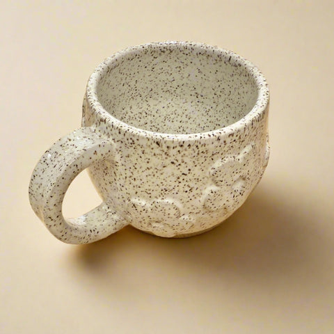 3D Daisy Mug, Speckled
