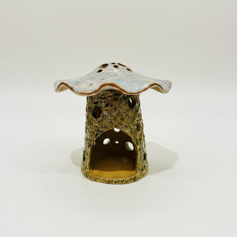 Ceramic Mushroom Luminary, Pink