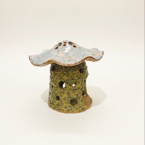 Ceramic Mushroom Luminary, Pink