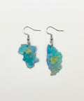 Pair of blue earrings