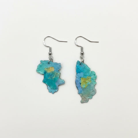 Pair of blue earrings