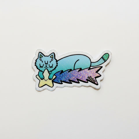 Blue Star Rider Sticker