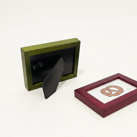 Framed Mini Block Print, Pretzel