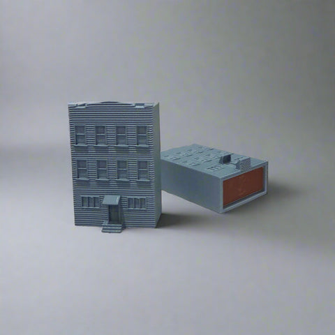 Blue 3D-printed match holder