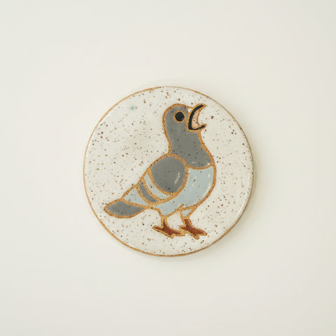 Ceramic Pigeon Coaster