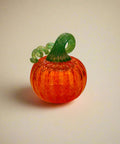 Glass pumpkin decoration