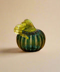 Dark teal Glass pumpkin 