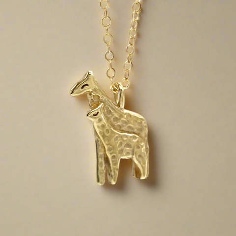 Bronze Giraffe Necklace