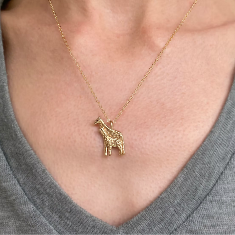 Bronze Giraffe Necklace