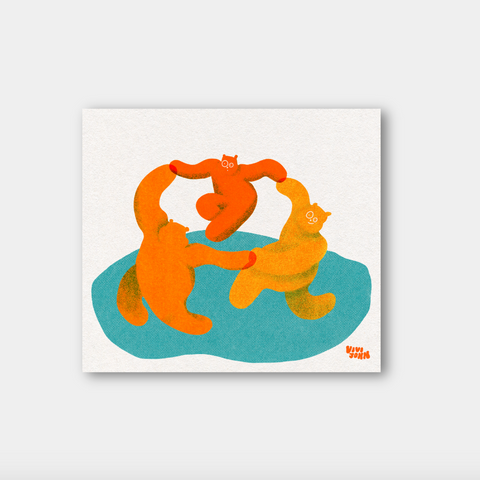 Dancing Bears Print