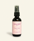 Bottle of 'Faery Good' Faery Vibes spray on a cream colored background